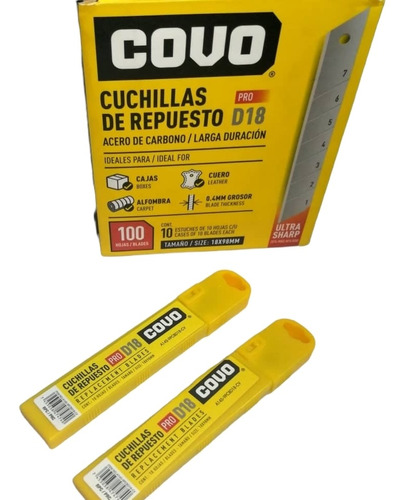 Repuesto Para Cuchilla O Exacto 18mm Pack De 5 Estuches 