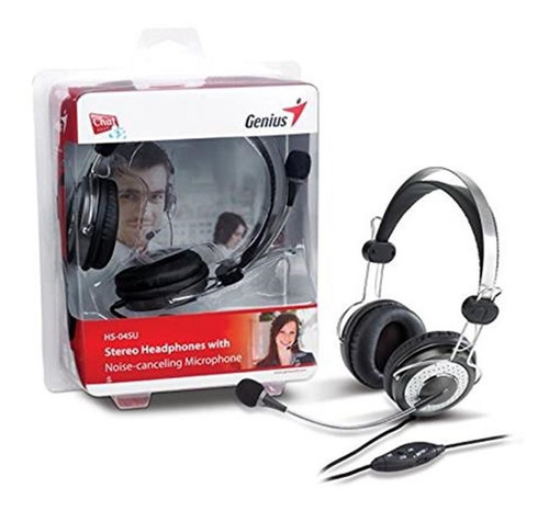 Auriculares Con Microfono Genius Hs-04su Control De Volumen