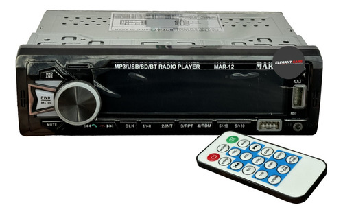 Autoradio 1din Universal Mar Mp3 Usb Bt