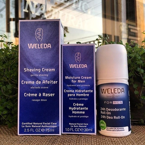 Imagen 2 de 9 de Crema Hidratante Para Hombres Weleda Apto Celiaco