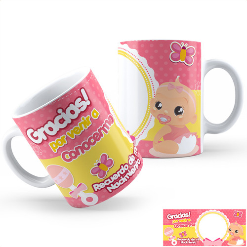 Taza Cerámica Baby Shower Ao Calidad