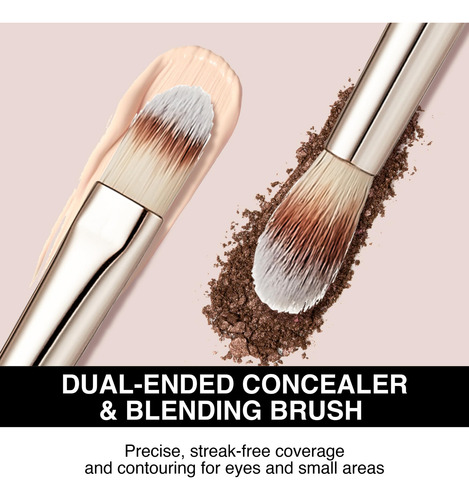 Pincel De Maquiagem Kiss New York Professional Dual End Conc