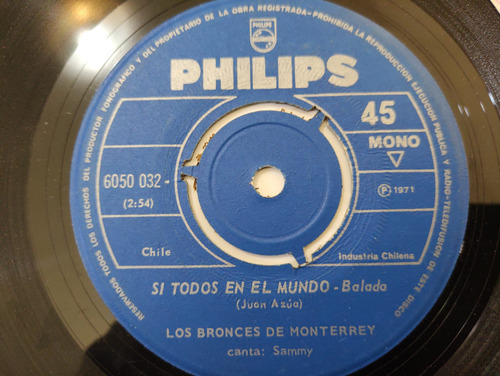 Vinilo Single De Los Bronces De Monterey -- El Tiempo ( A147