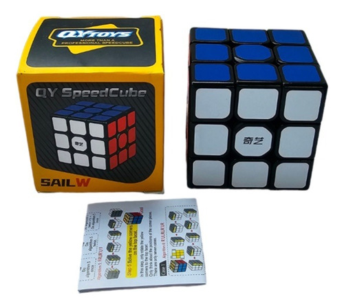 Cubo De Rubik 3x3 De Sticker Borde Negro Marca Qiyi