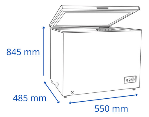 Freezer Horizontal James 99 Lts Fhj 100m Inverter Ehogar Blanco