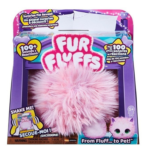 Fur Fluffs Peluche Interactivo Rosa +100 Sonidos Moose