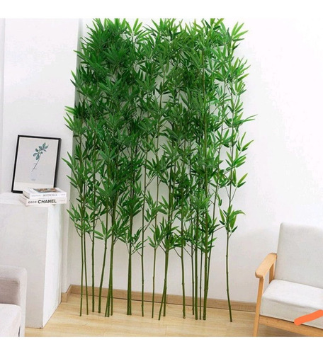Kit 10 Haste Bambu Da Sorte Artificial Grande Arranjo Verde