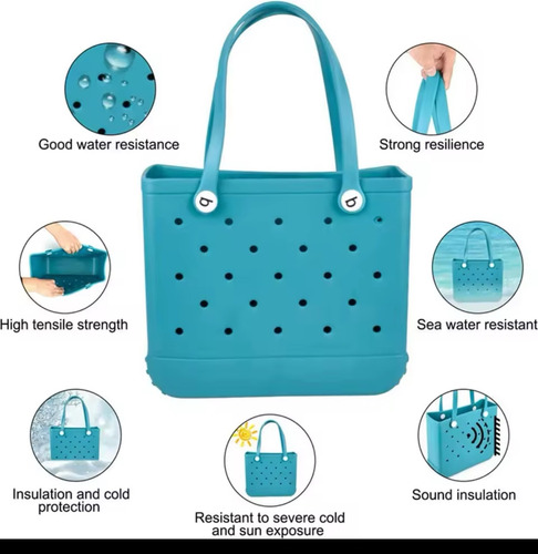 Bolsa De Playa Diseño Casual Eva Para Niños, Waterproof Tote