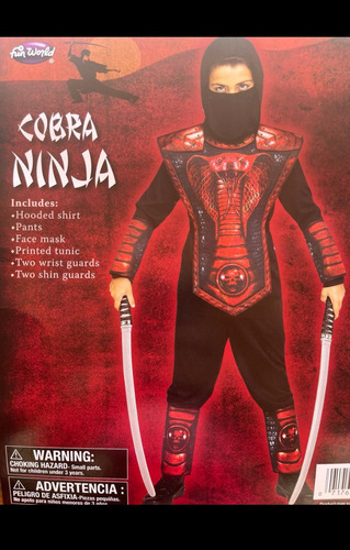 Disfraz De Cobra Ninja Talla 8