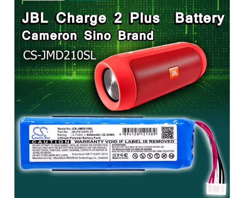 Bateria Cameron Sino Jbl Charge 2 Plus Charge 2+ 6000mah