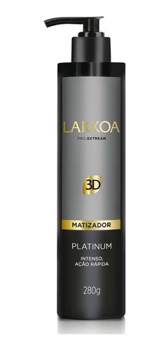 Imagem 1 de 1 de Mascara Capilar Matizadora 3d Platinum Lakkoa 280g
