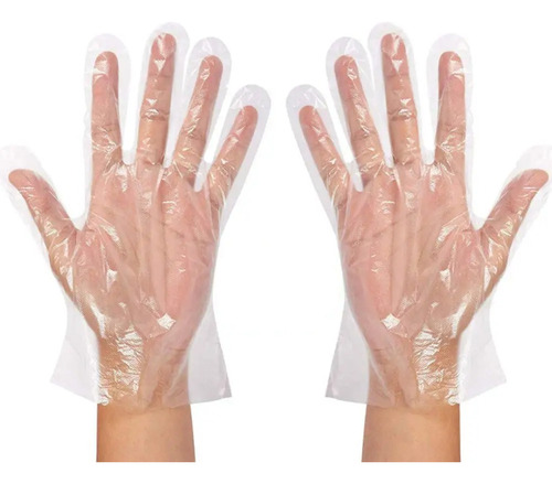 Kit 90 Guantes Desechables Transparentes Para Cocina