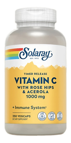 Solaray Vitamina C 1000mg Time Release 250caps