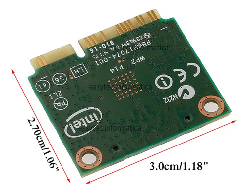 Wi-fi 5g + Bluetooth P/ Notebook Dual Band Intel 7260hmw