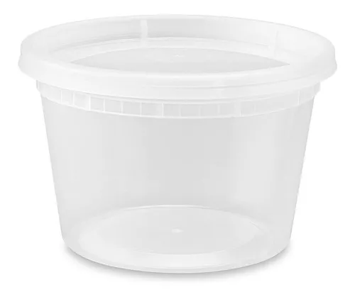 YW Plastic Soup/Food Container with Lids, 32 oz, 240 Piece