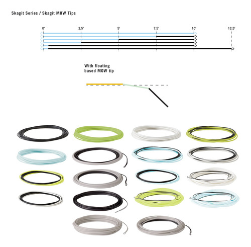 Rio Pesca Mosca Intouch Skagit Mow Punta Ligera Linea T-8