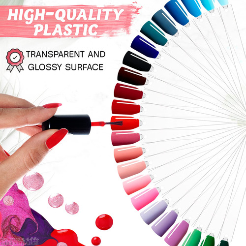 Nail Swatch Sticks Novsix, 200 Unidades, Puntas De Uñas Acrí