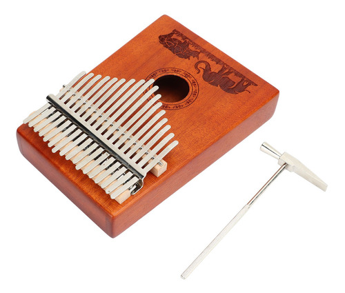 Instrumento De Piano Kalimba, 17 Teclas, Martillo Para Tocar