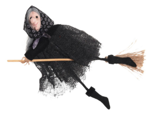 Adornos Colgantes De Halloween, Escoba De, Colgante De Gris