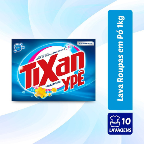 Lava Roupas Em Pó Tixan Primavera Ype 1kg