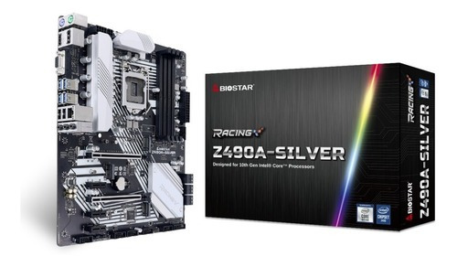 Tarjeta Madre Biostar Z490a-silver 64gb Atx S-1200 Ddr4