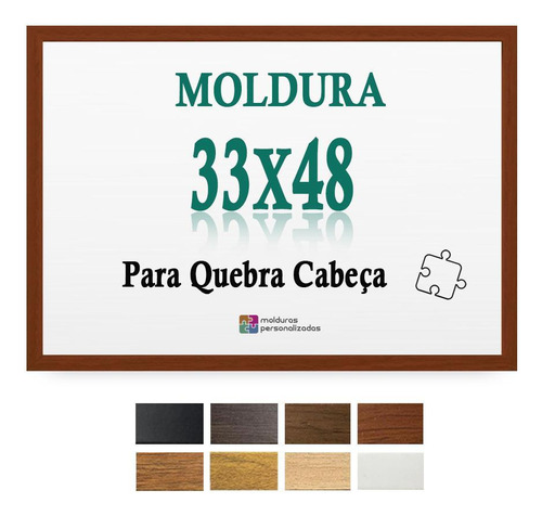 Moldura Chão De Barro 33x48 Quebra Cabeça 500 Peças + Petg