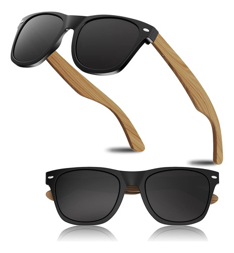 Gafas De Sol De Madera De Cavir Para Hombres Y Mujeres, Prot