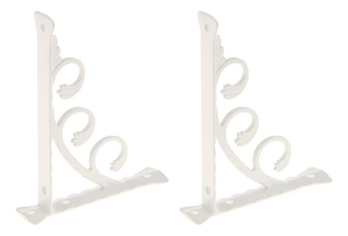 8 Pcs Suportes De Prateleira De Parede Em Forma De L