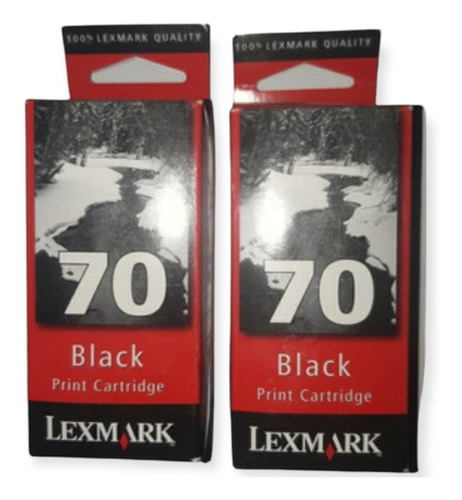 Set 2 Cartuchos De Tinta Original Lexmark 70 Negro 25 Color