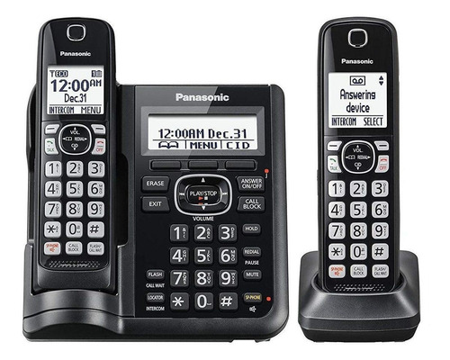 Teléfono Panasonic KX-TGF572 inalámbrico - color negro