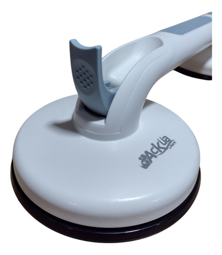 Agarradera De Succion Para Baño De Doble Ventosa Uso Rudo Color Blanco