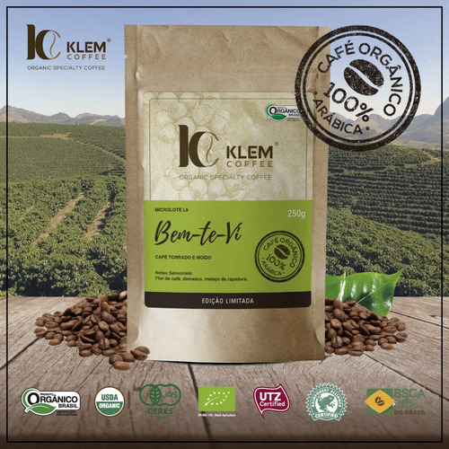 Microlote Bem-te-vi.87 Pts Sca.klem Coffee Orgânico Especial