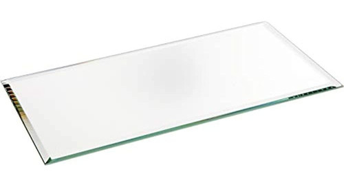 Plymor Rectángulo Espejo De Vidrio Biselado De 3 Mm, 4 Pulga