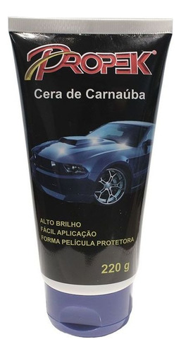 Cera De Carnaúba Alto Brilho Propek 220gr Bisnaga