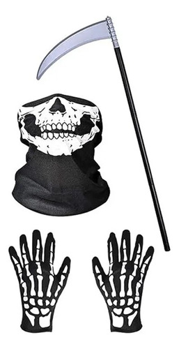Máscara De Halloween Grim Gloves, Espeluznante Disfraz De Se
