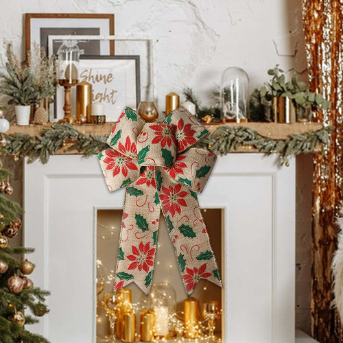2 X 5 Adornos De Lazo De Corona De Navidad, Dijes 2 Piezas