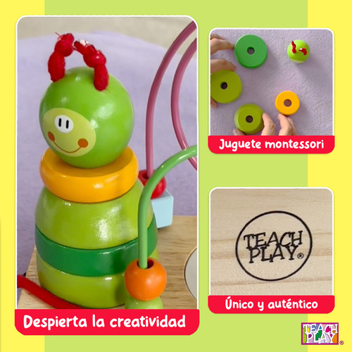 G Juguete De Madera Mi Gusano Laberinto Teach Play Para