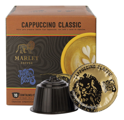 Cápsulas Marley Coffee Capuccino Classic 10 Un.
