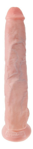 King Cock 14´´ Con Testiculos Color Carne 37.5 Cm X 6.1 Cm
