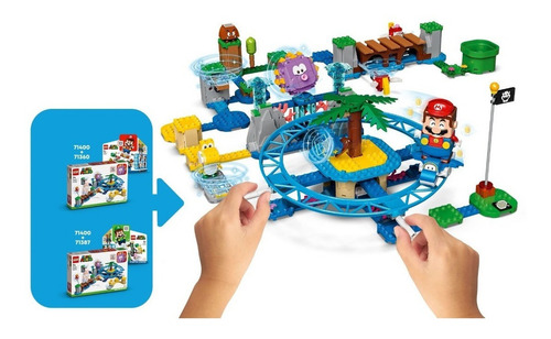 Super Mario Set Desafío En Las Olas Lego 71400 536
