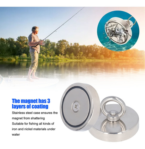 Kit De Pesca Com Ímã Grande Em Aço Inoxidável Ndfeb De Alta