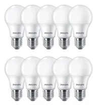 Comprar Focos Lamparas Luz Led Philips 10w E27 Calida Pack X10