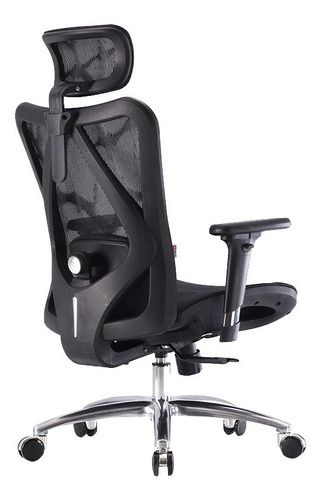 Imagen 3 de 8 de Silla Ergonómica Para Oficina Qatar Black _ Decorplas