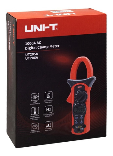 Pinza Amperimétrica Digital Ut-205a Uni-t -mihaba