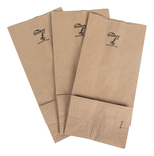 Pack 100 Bolsas Papel Kraft Ecológica Biodegradable Mayoreo