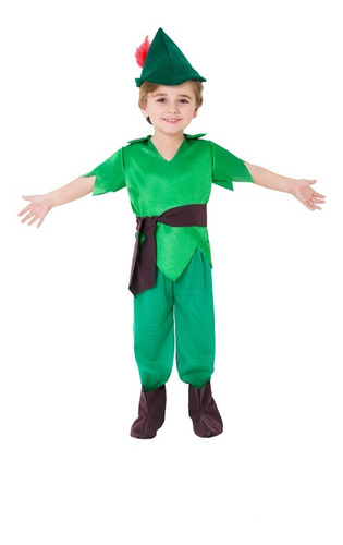 Imagen 1 de 2 de Disfraz Duende Verde Talle 1-2-3