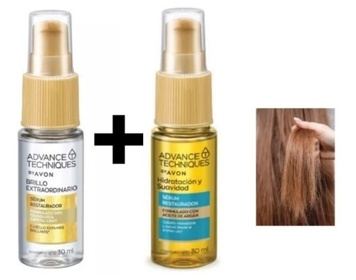 Serum Restaurador Para Cabello Argán + Cristal Avance Avon 