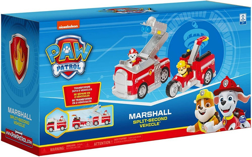 Paw Patrol, Chase Carro Policia 2 En 1 Transforma 2 Figuras