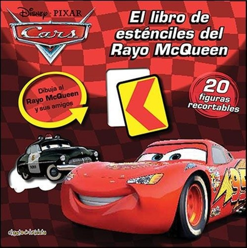 Libro De Estenciles Del Rayo Mcqueen [dibuja A Rayo Mcqueen 