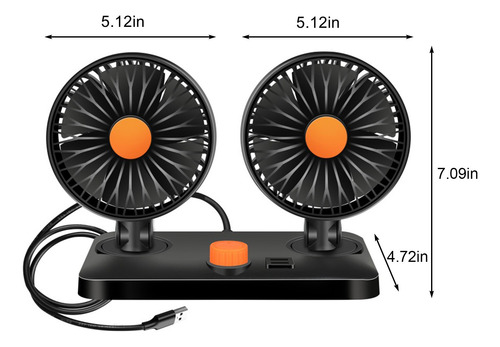 Ventilador De Coche L Con 6 Aspas De Ventilador Circulator D